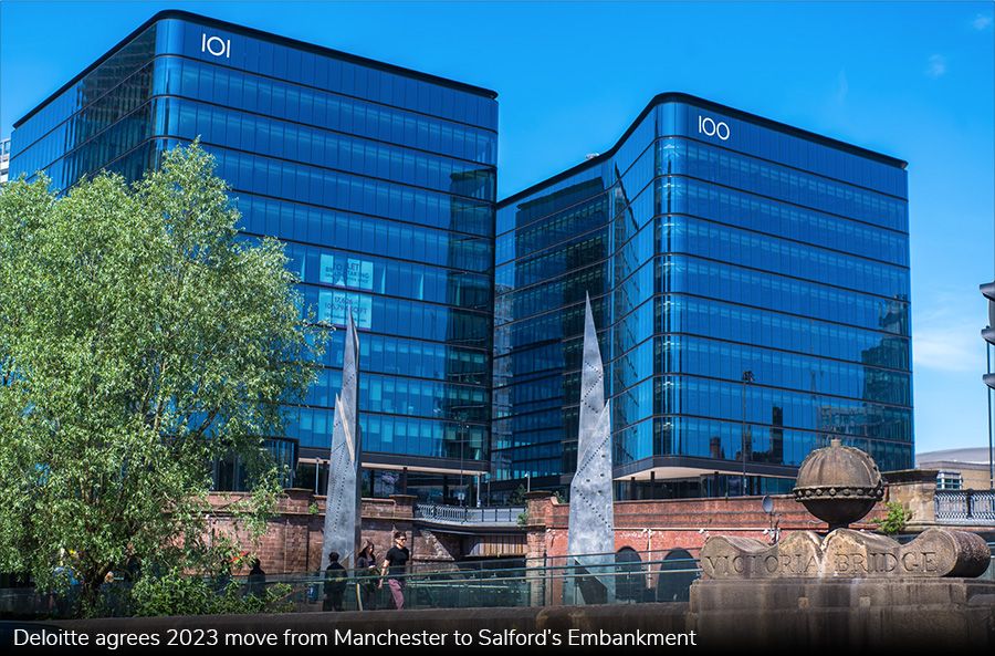 Deloitte agrees 2023 move from Manchester to Salford’s Embankment