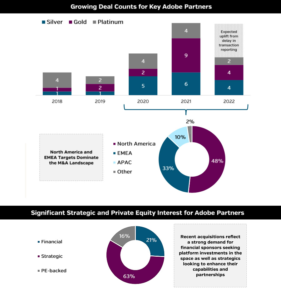 Private equity drives deals for Adobe and Salesforce partners
